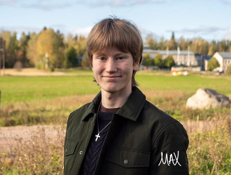 15- åriga Max har varit på PRAO i församlingen i Borgå.